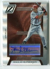 2005 Donruss Zenith Dallas McPherson AUTO AUTOGRAPH 30/250 ANGELS (damged)