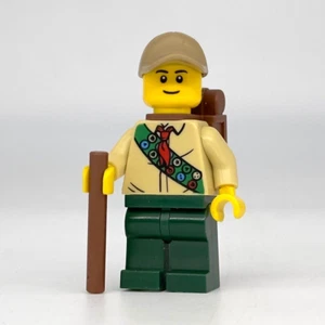 Lego BAM Pfadfinder Minifigur Junge Adler Wanderer Rucksack Wanderstock - NEU - Bild 1 von 3