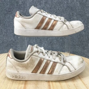 Adidas Shoes Womens 6 Superstar Lace Up Sneakers AQ0783 White Leather Round Toe - Picture 1 of 10