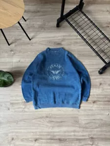 Vintage 90s Armani Jeans Big Logo Sweatshirt Men's Size XL - Picture 1 of 5