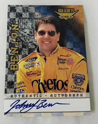 1999 Authentic Wheels Signature Johnny Benson #292/350 Autograph Single Card - Image 1 of 2