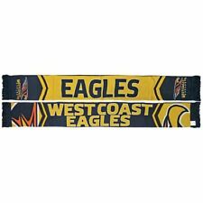 Team AFL Footy Cleave Jacquard Scarf Reversible Acrylic