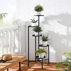 5 Tier Metal Flower Plant Stand Holder Shelf for Outdoor indoor Garden Patio - Picture 1 of 9