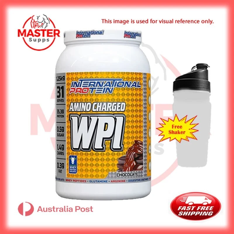International Protein Amino Charged WPI 1.25Kg - Whey Isolate + Shaker - image 1 of 1