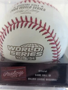2004 WORLD SERIES Rawlings Official Baseball BOSTON RED SOX - 217 GU - Picture 1 of 2