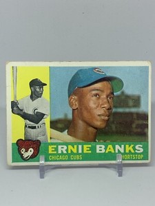 1960 Topps #10 Ernie Banks Hall of Fame Chicago Cubs Authentic