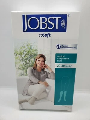 JOBST soSoft, Calcetines de compresión hasta la rodilla, pequeños, 20-30 mmHg, arena Foto 1 de 2