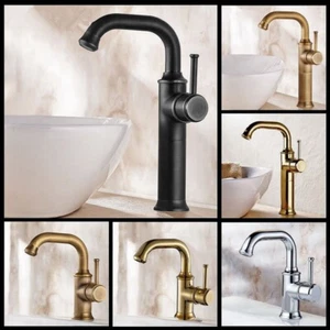 360° Swivel Bathroom Sink Washbasin Basin Mixed Taps Hot and Cold Water Faucet - Picture 1 of 17