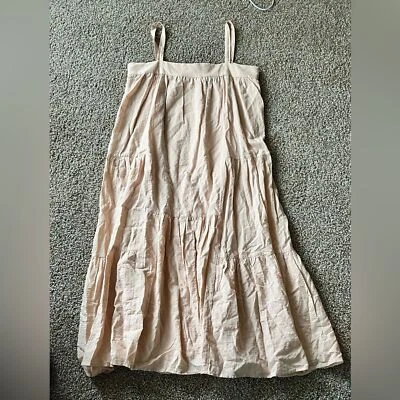 Mujer Jenni Kayne Rosa Rayas Sin Mangas Solero Midi Foto 1 de 4