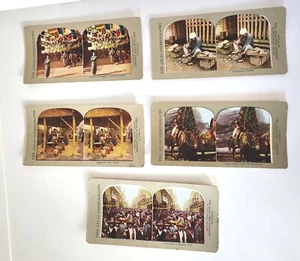 Stereographs Atlas View Company Chicago Circa 1900 Lot Of 5 - Picture 1 of 10