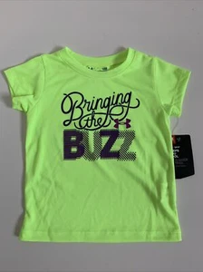 NWT Under Armour Baby Girls T Shirt Green 18M - Picture 1 of 3