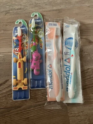 Zahnbürsten 2x Meridol und 2x Jordan Kinderzahnbürsten OVP - Bild 1 von 4