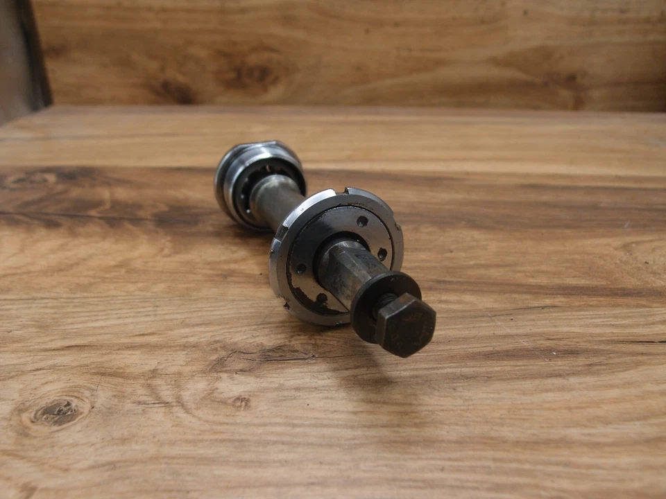 1970's road bike steel bottom bracket 130 mm axle BSA / 68 mm VERMA bolts - Image 1 of 4