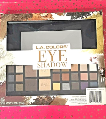 L.A. Colors BARELY THERE 25 Color Eyeshadow Palette with Mirror Dual Ended Brush - Image 1 of 4