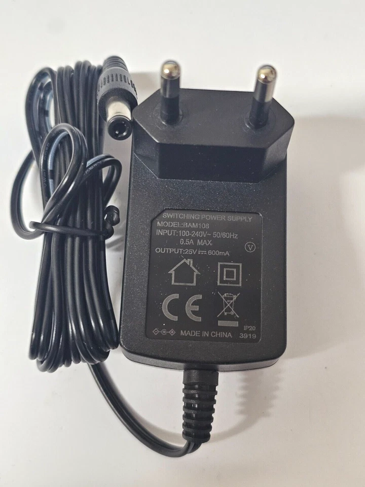 REPLACEMENT CHARGER BELDRAY 25V CORDLESS QUICK VAC LITE VACCUM CLEANER EU PLUG - Image 1 of 4