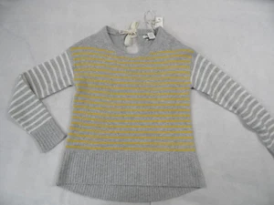 C&C CALIFORNIA Kaschmir Pullover grau gelb creme gestreift Gr. XS NEU - Bild 1 von 3