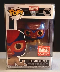 Funko Pop El Aracno 706 Marvel Lucha Libre Collector Corps Exclusive Figur - Bild 1 von 6