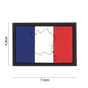 3-D- PVC Flaggen Fan Aufnäher " Frankreich" mit Kontur ca 4,8x7,3 cm - Bild 1 von 1