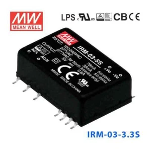 Mean Well IRM-03-3.3S Switching Power Supply 3W 3.3V 900mA - Encapsulated - Picture 1 of 1