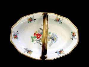 Porzellan Anbietschale - Schwarzenhammer (Bayern) - floral bemalt - um 1920/30 - Bild 1 von 3