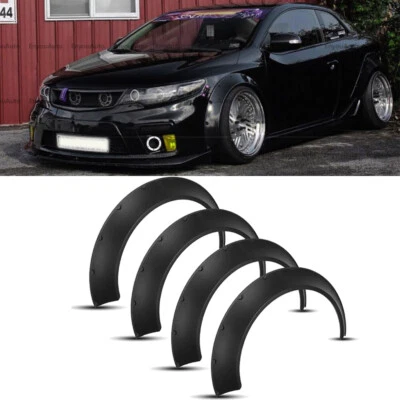 4X 33" For Kia Forte Universal Fender Flares Wheel Extra Arches Wide Body Kit - Image 1 of 4