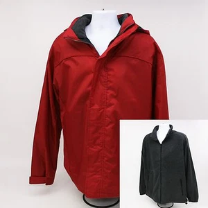North End XL Red Mens Hooded Coat Insulated Jacket Zip-out Lining All Climate - Picture 1 of 12