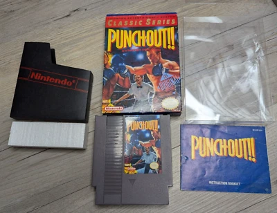 Punch-Out Classic Series (NES Nintendo 1992) CIB Box Cart Manual w/Box Protector - Image 1 of 4