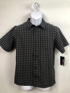 Tony Hawk Boys XL 18/20 black and gray plaid NWT - Picture 1 of 9