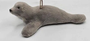 Nuovo sigillo pelliccia sintetica albero di Natale ornamento peloso decorazione natalizia regalo lungo 6" - Foto 1 di 4