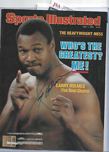 Larry Holmes Autographed Sports Illustrated Cover Professional Boxer JSA COA
