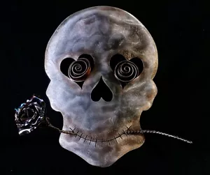 Sugar Skull Metal Wall Art #1632 Steampunk Day of the Dead Dia De Los Muertos - Picture 1 of 12