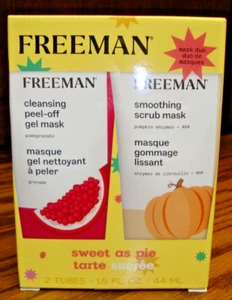 'Freeman Sweet As Pie' Cleansing Peel Off Gel Mask + Smoothing Scrub Mask - Picture 1 of 4