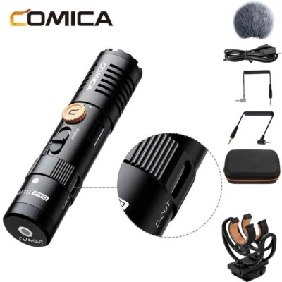 Comica VM10 Pro Kamera Schrotflinte Mikrofon mit Stoßhalterung Gai Deadcat