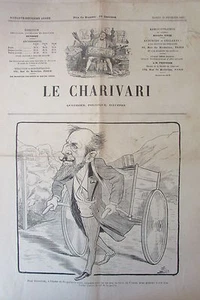 SATIRIQUE PAMPHLET POLITIQUE LE CHARIVARI de 1900 CARICATURE PAUL DEROULEDE - Picture 1 of 1
