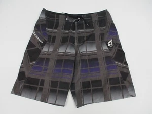 Volcom Board Shorts Swim Trunks Men's 33 Gray Stretch Hybrid Surfing Casual - Picture 1 of 7