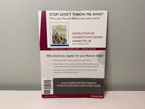 Instruction of Students with Severe Disabilities 8th eText Access Code Card, NEW - Imagen 1 de 2