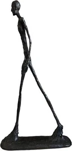 Giacometti Bronze Figur, Abstrakter Mann Skulptur, Elegante Deko Bronze 60CM - Bild 1 von 6