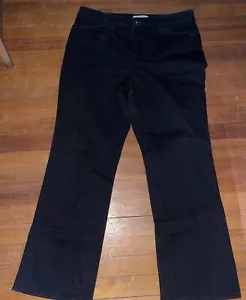 Coldwater Creek Jeans Women12petiteBlack Natural Fit Bootcut Dark Stretch Denim - Picture 1 of 15