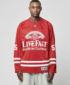 Live fast Die young LFDY  Hockey Jersey L/XL - Picture 1 of 3
