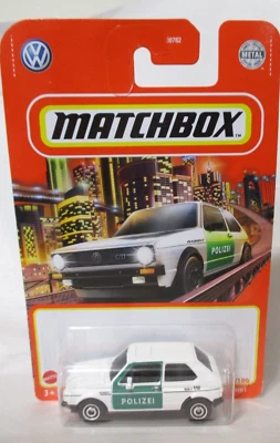 Matchbox 1-100 Series #33 1976 Volkswagen Golf GTI MK1 Policía 1/64 diecast Foto 1 de 4