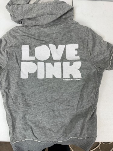 UNDERCOVER Felpa con cappuccio vintage Y2K Victoria’s Secret ROSA S Love Pink Spell Out Preppy anni 2000