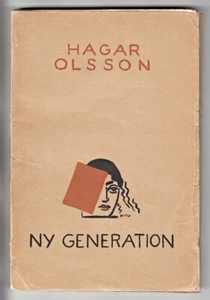 Cult Book of Scandinavian AVANT-GARDE "New Generation" HAGAR OLSSON Finland 1925 - Picture 1 of 9
