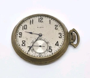 1912 Elgin Model 2 Grade 314 15J 12s Pocket Watch For Repair - Picture 1 of 7