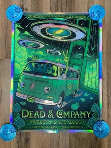 Poster Dead & Company Golden Gate Park San Francisco 2025 AE firmato #/240 FOIL - Foto 1 di 16