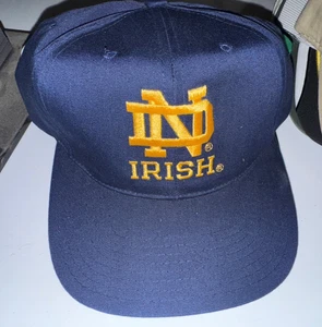 ADULT Vintage Annco Notre Dame Fighting Irish Snapback Hat Cap Retro 90s Clean - Picture 1 of 4