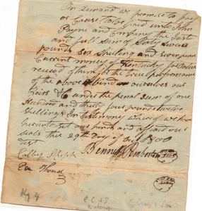 DOCUMENTO DELLE ENTRATE IN RILIEVO USA RM 84 SU OBBLIGAZIONE PENALE - CARTA BLUASTRA - 29/12/1800 - Foto 1 di 2