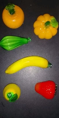 Kunstobst aus Glas 6 Stück - Bild 1 von 4