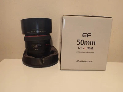 Canon EF 50mm F1.2 L USM Autofocus Lens BOXED!!! - Image 1 of 4