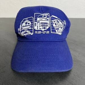 Disney Parks Star Wars Galaxy's Edge Droid Depot R2D2 Baseball Cap Blue Youth - Picture 1 of 11