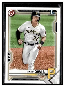 2021 Bowman Draft #BD-48 Henry Davis 1st Pittsburgh Pirates - Picture 1 of 2